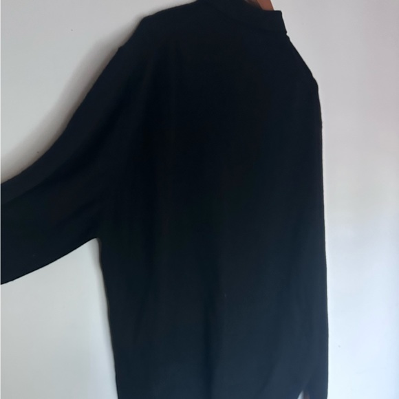 PRINCIPE Italian Merino Wool Fine Mens Sz XL /54 Sweater Shirt black - Picture 9 of 10